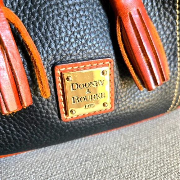Dooney & Bourke Black Pebbled Leather Backpack - Picture 8 of 12